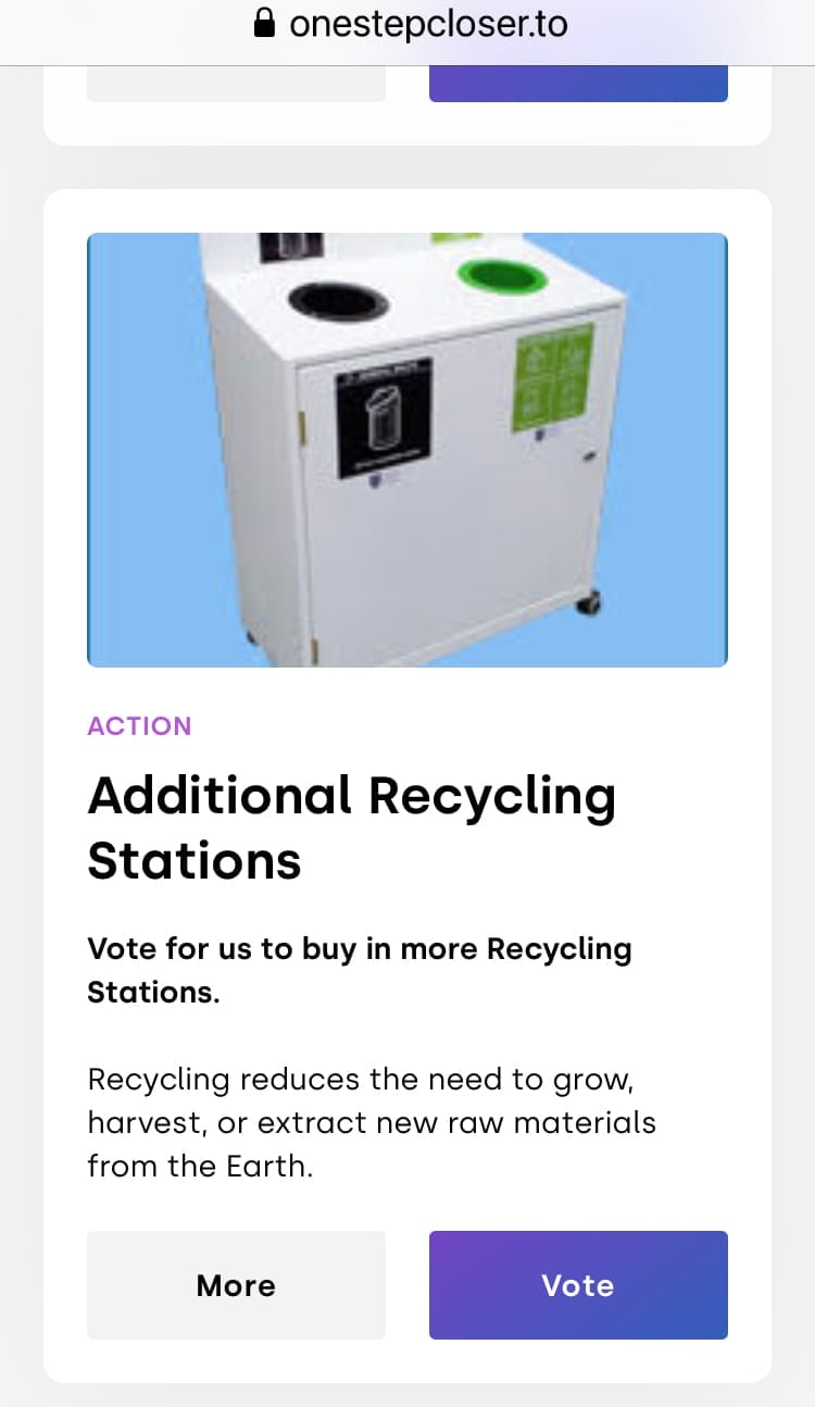 more recycling stations